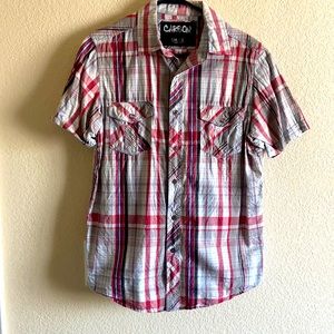 Tun short sleeve button down